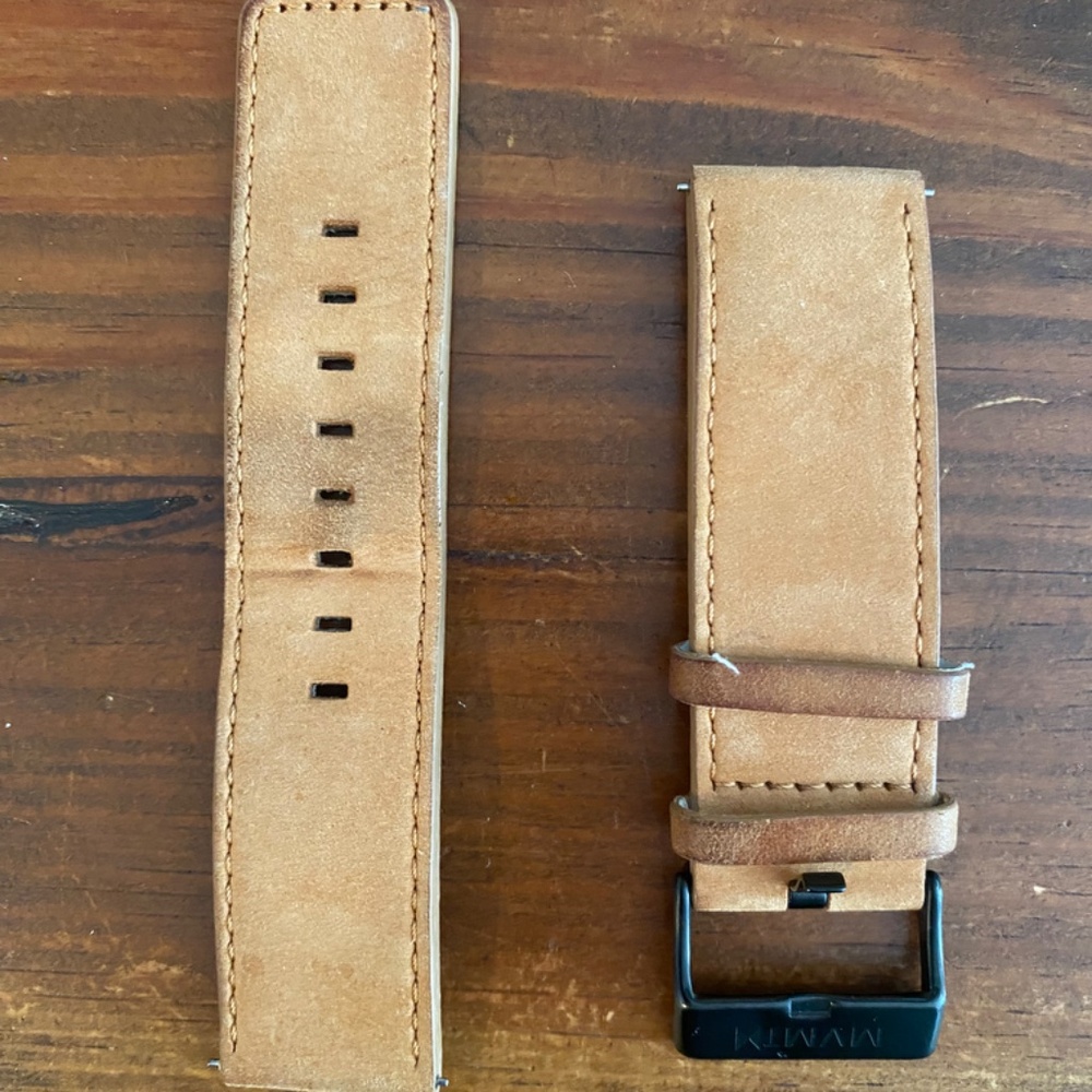 Watch Strap - MVMT Classic Men's 24 MM Tan Leather Watch Strap
